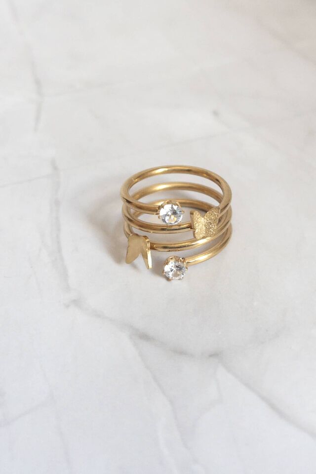 Kelebek Sarmal Yüzük