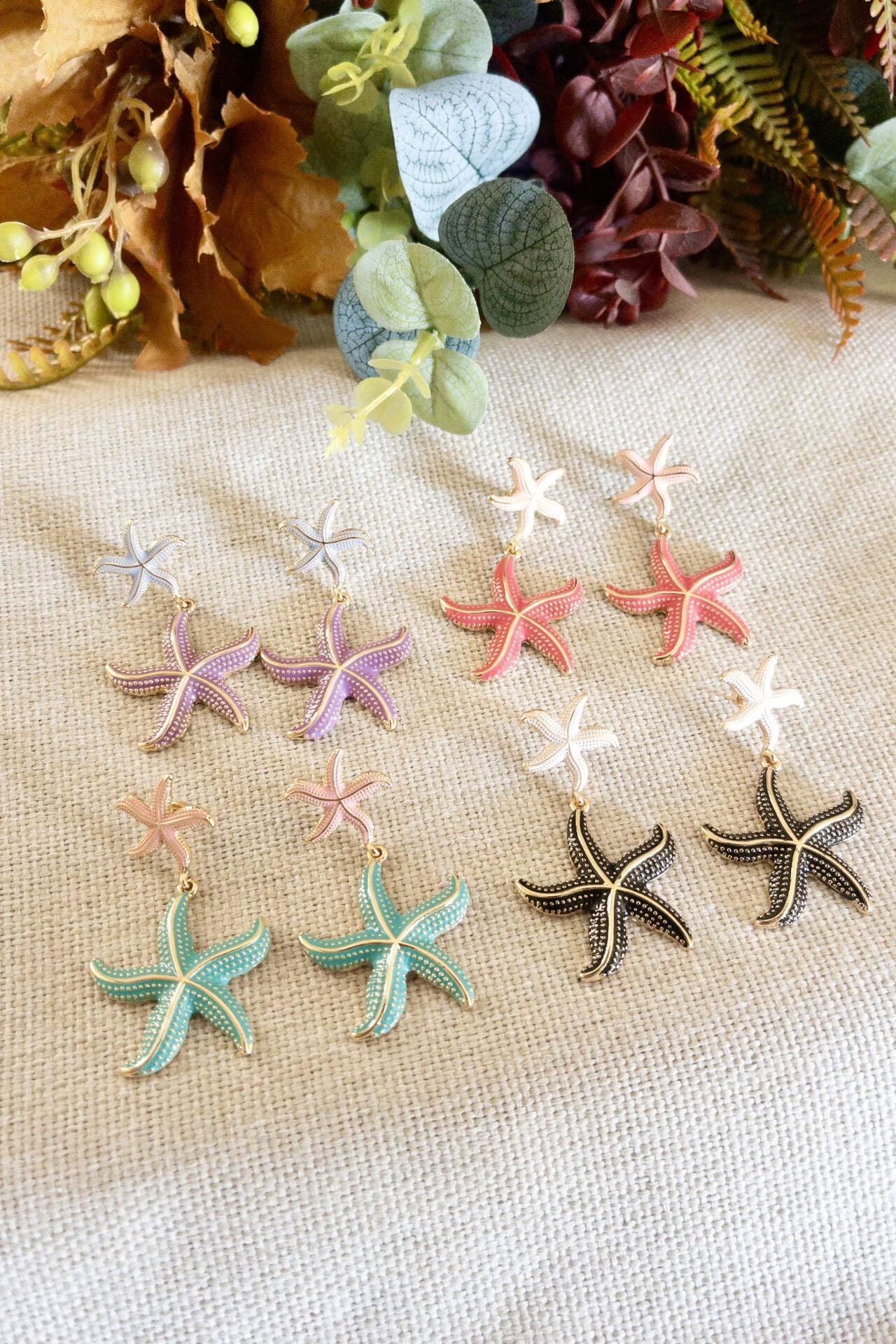 Sallantılı Deniz Yıldızı Küpe