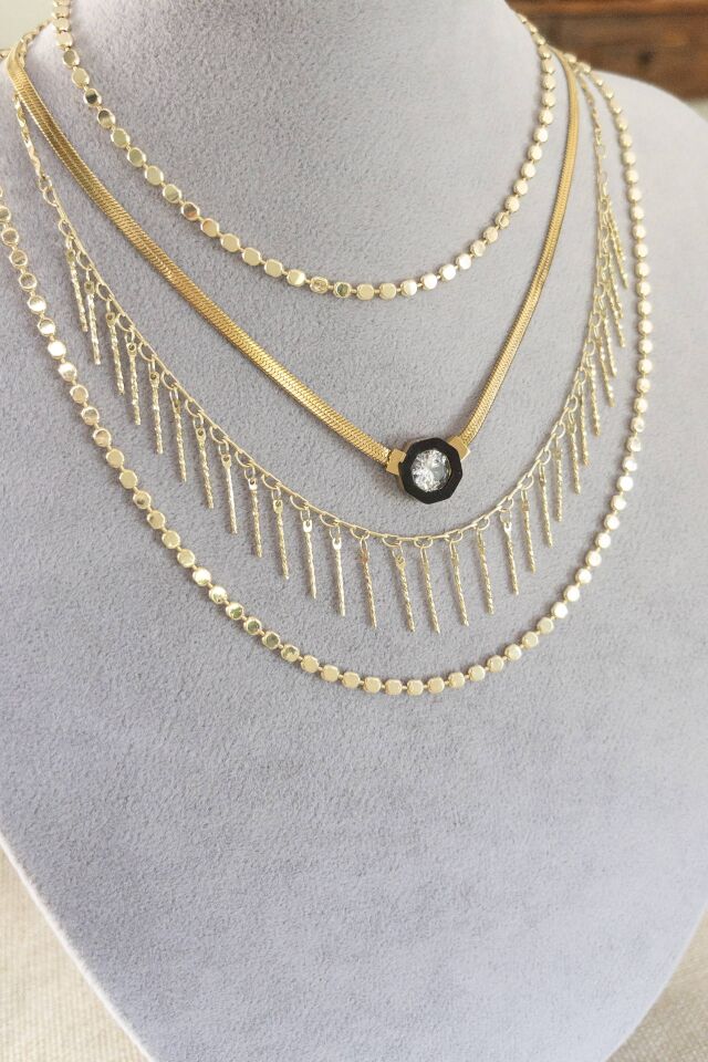 Sallantılı Bar Kolye