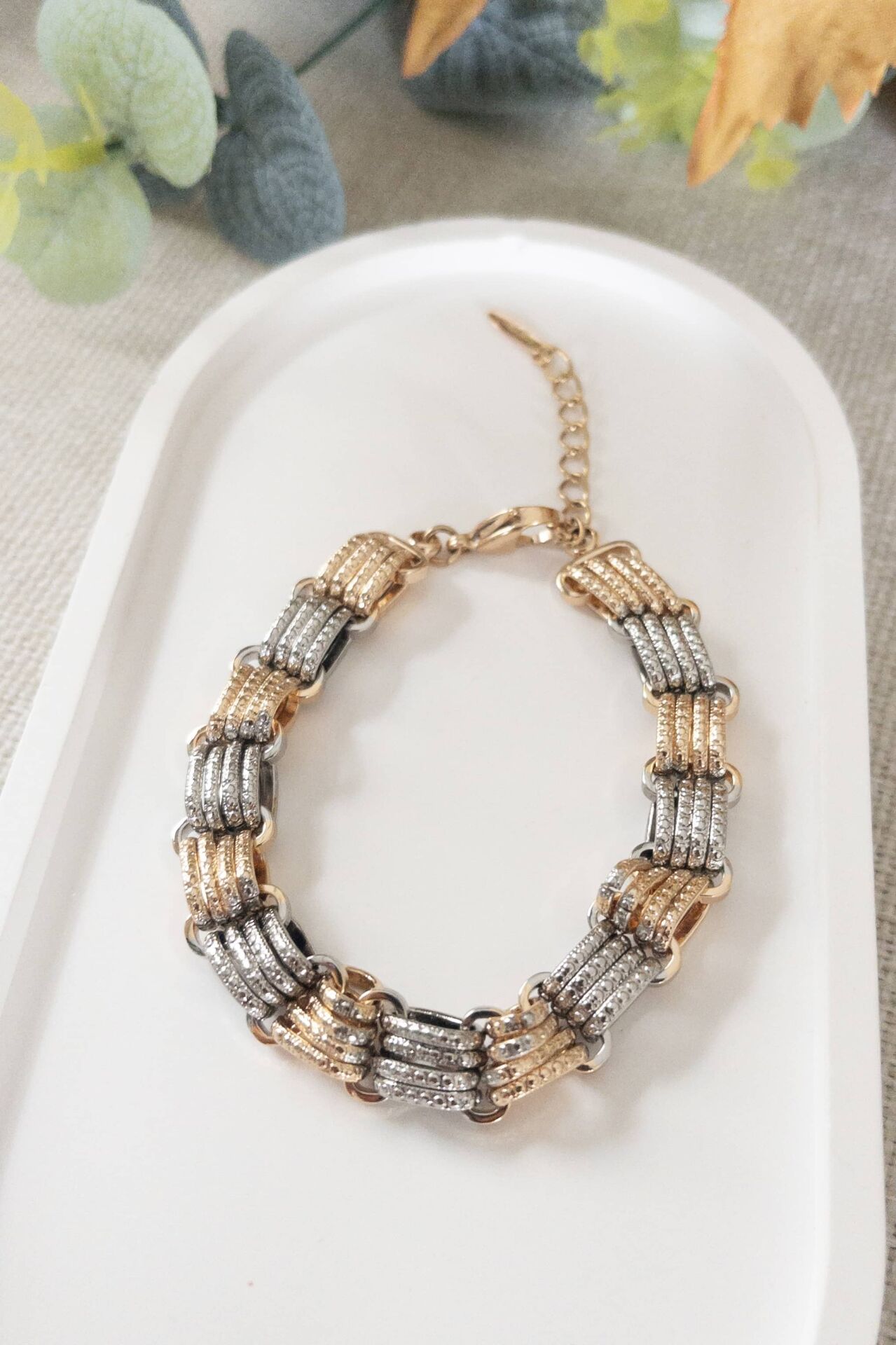 Çift Tonlu Halka Bileklik