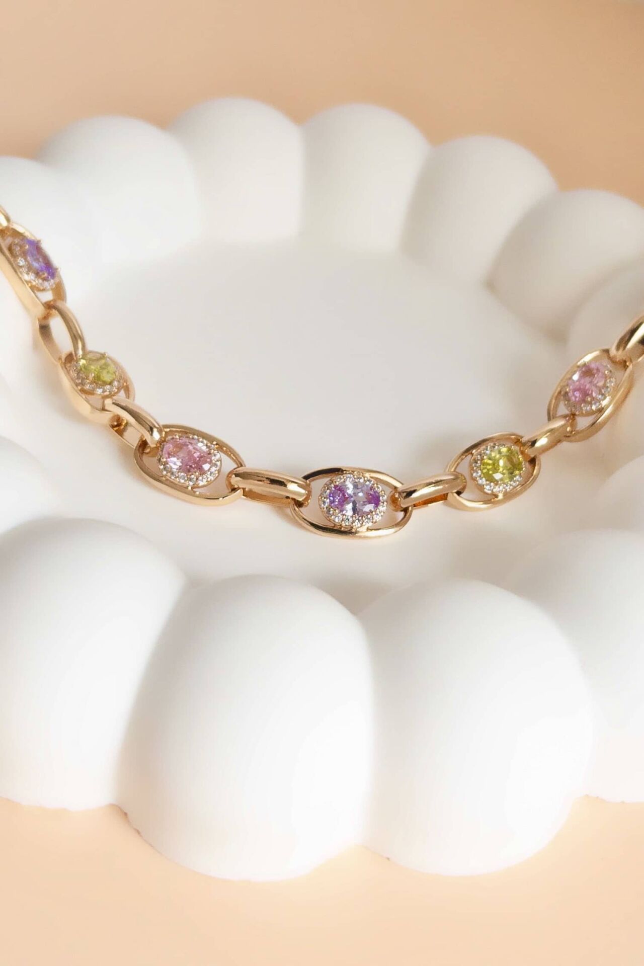 Renkli Damla Taş Bileklik