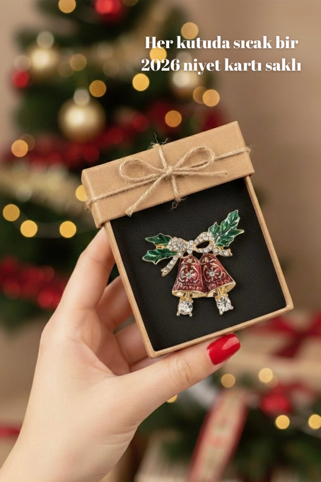 Yılbaşı Özel Renkli Broş